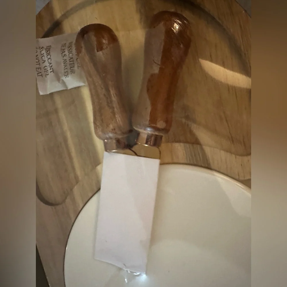 Twine‎ Living Co. Gourmet Wood & Ceramic Cheese Board Gift Set